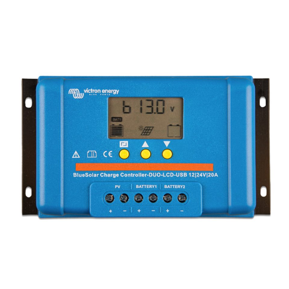 Regulador Victron BlueSolar PWM LCD USB 12 24V 10A Heliplast